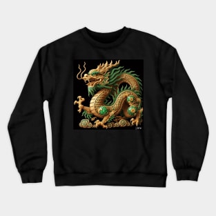 wood mexican quetzalcoatl dragon ecopop in render art Crewneck Sweatshirt